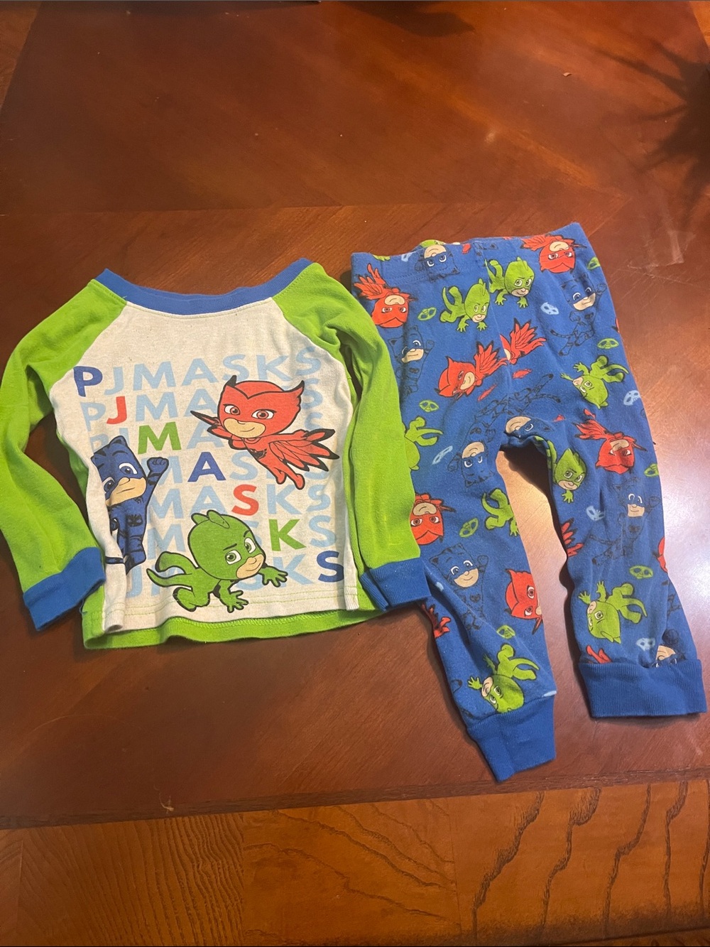 PJ Masks Boys Two-Piece Pajama Set in Green & Blue